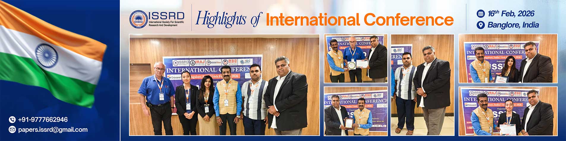 International Conference in Bangalore, India on 16th February